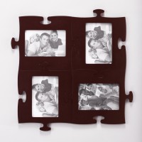 Brown photo frame