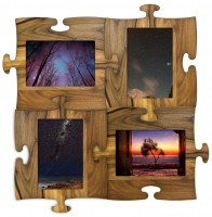 Wooden puzzle frames for many photos - directly from factory 
